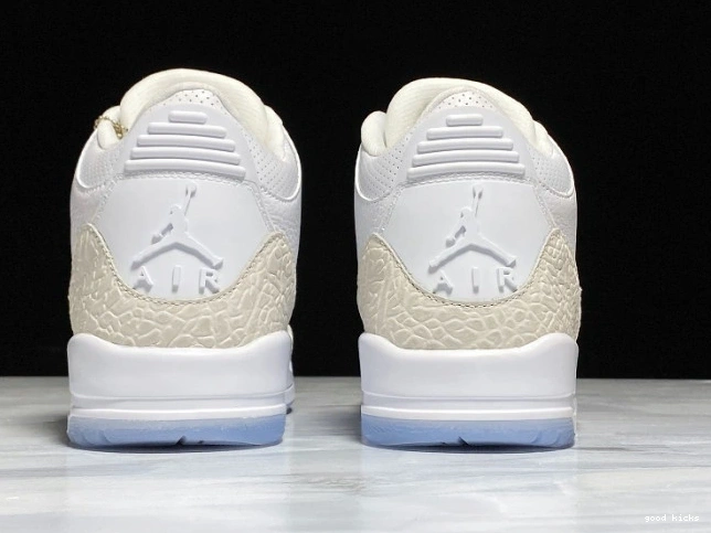 Cheap Triple 3 Jordan White Retro Air 136064-111 0728